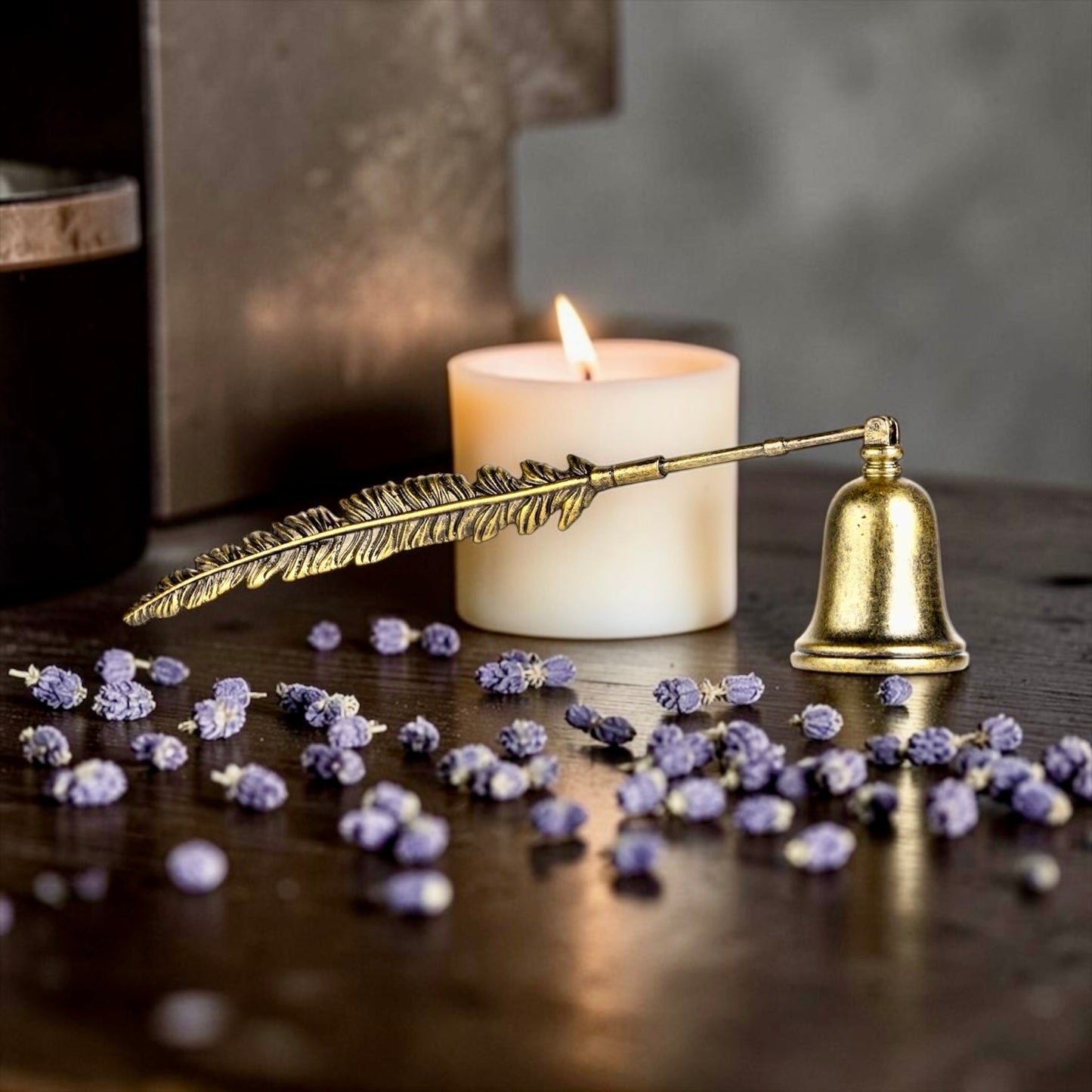 Retro Bronze Candle Snuffer
