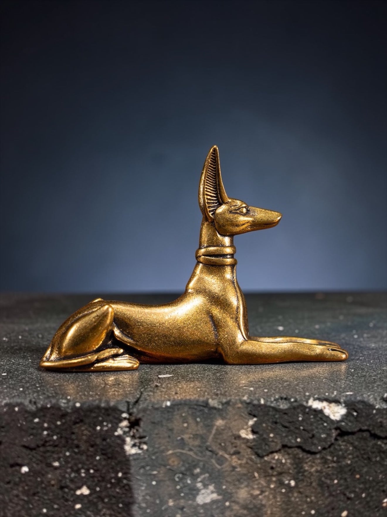 Brass Mini Egyptian Pharaoh Collectible Figurines