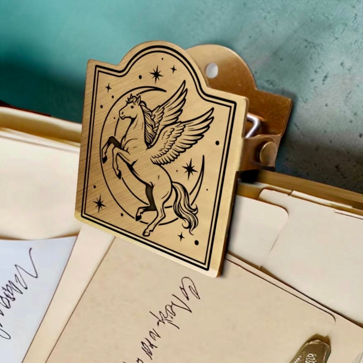Vintage Metal Witchy Book Journal Clips