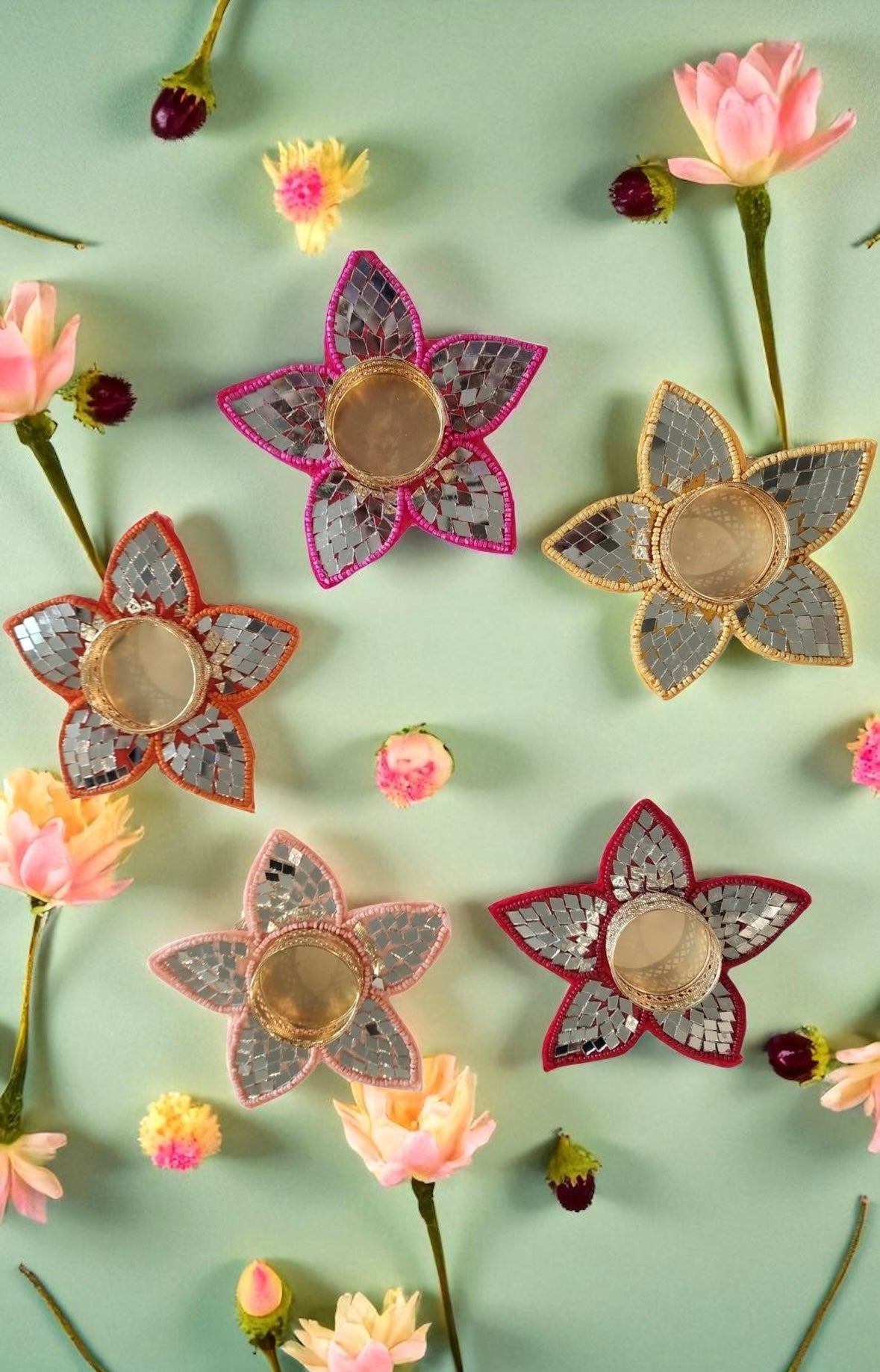 Lotus Tea Light Candles - 5 Pack