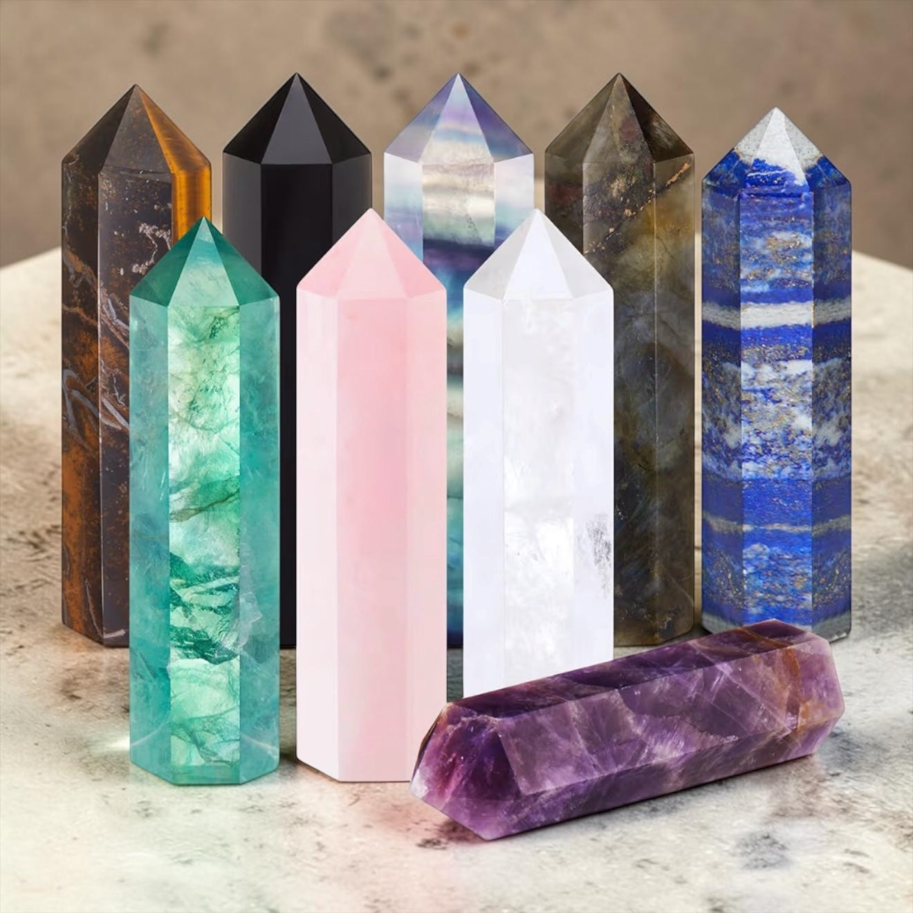 Crystal Wand 3.5-inch Set – Mix Set of 3 or Mix Set of 6
