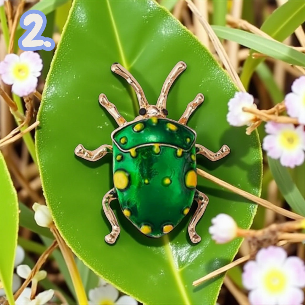 Insect Brooches: Beetle Pins