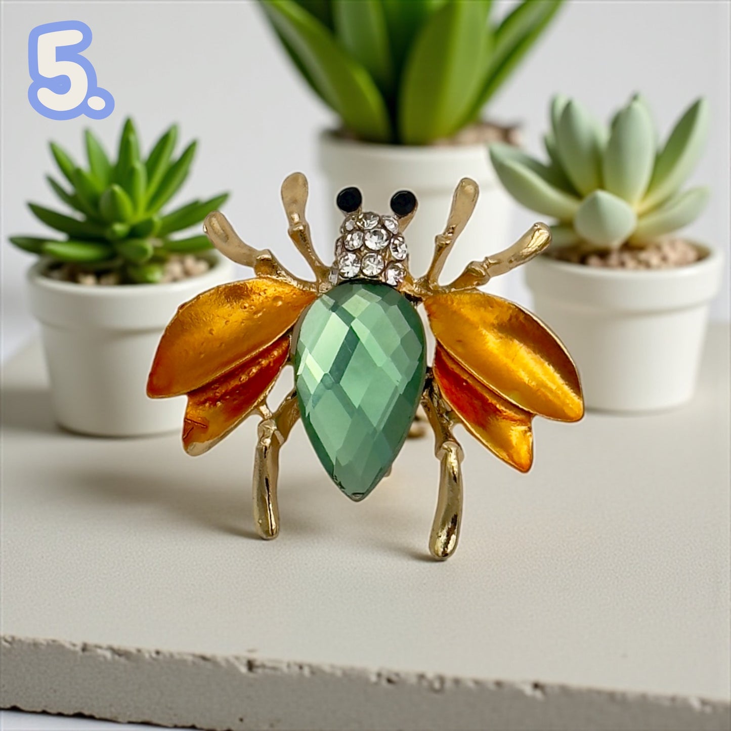 Insect Brooches: Bee Pins