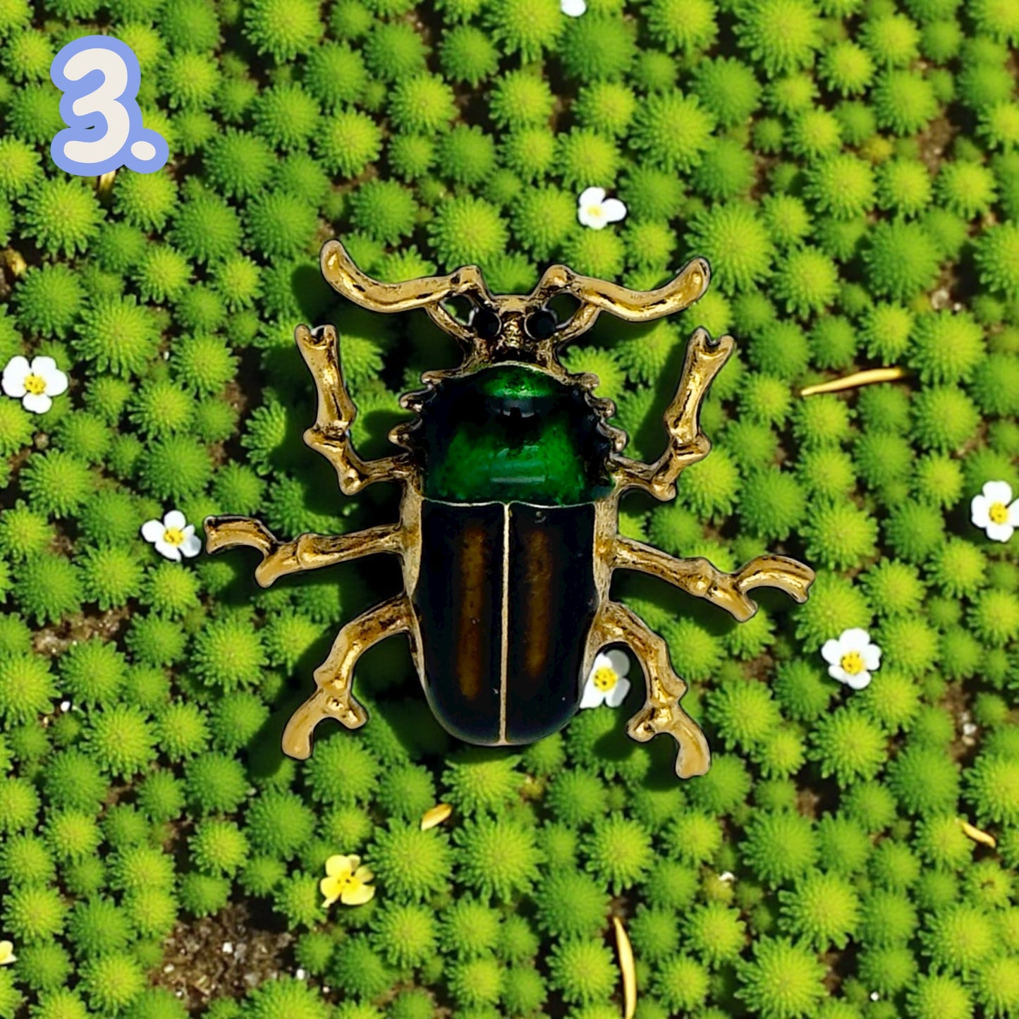 Insect Brooches: Beetle Pins