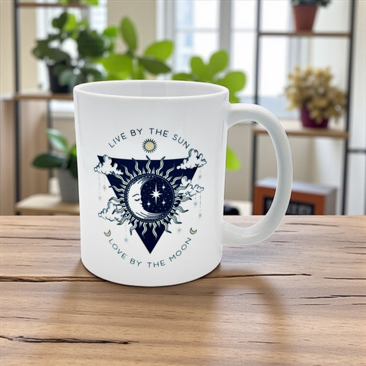 Live By The Sun/Love By The Moon Mug Plus Coasters