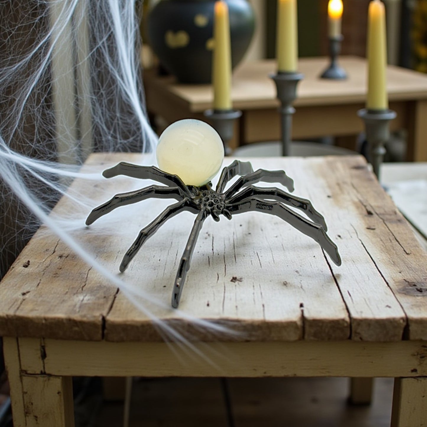 Spider Crystal Ball Figures