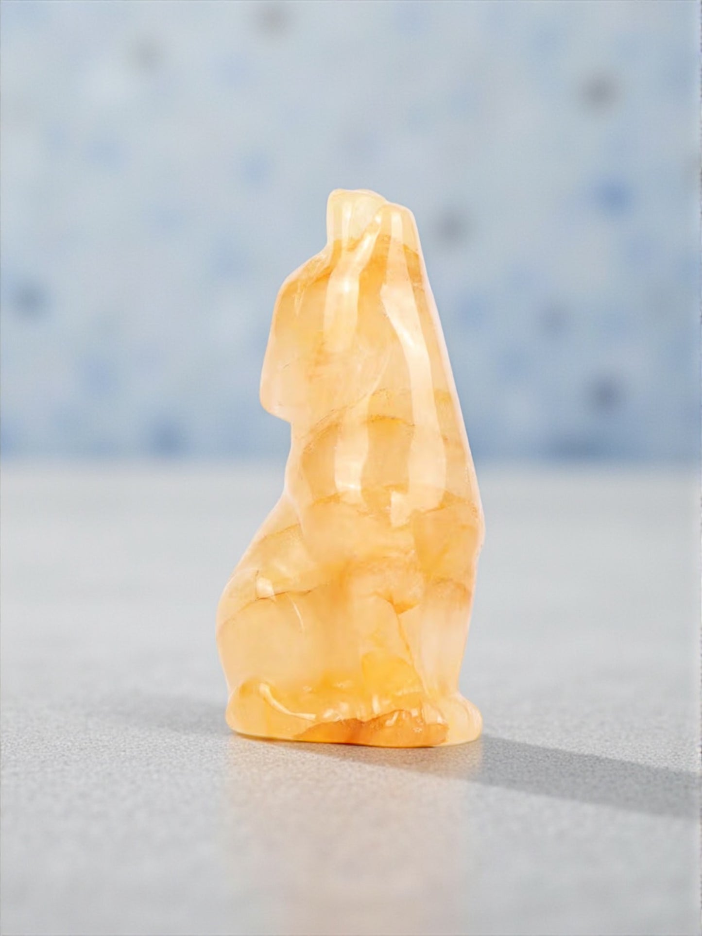 Crystal Wolf Figurines