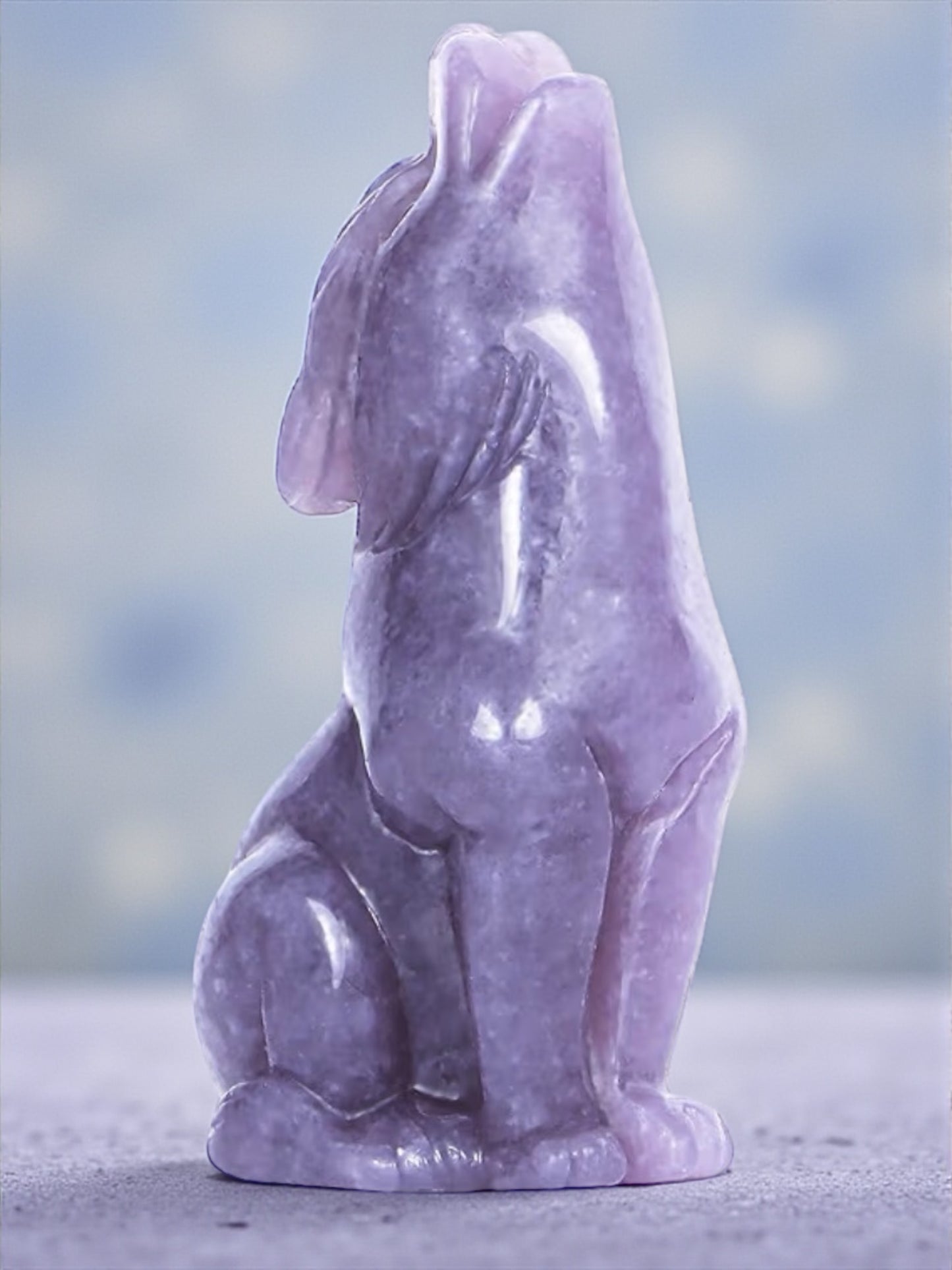 Crystal Wolf Figurines
