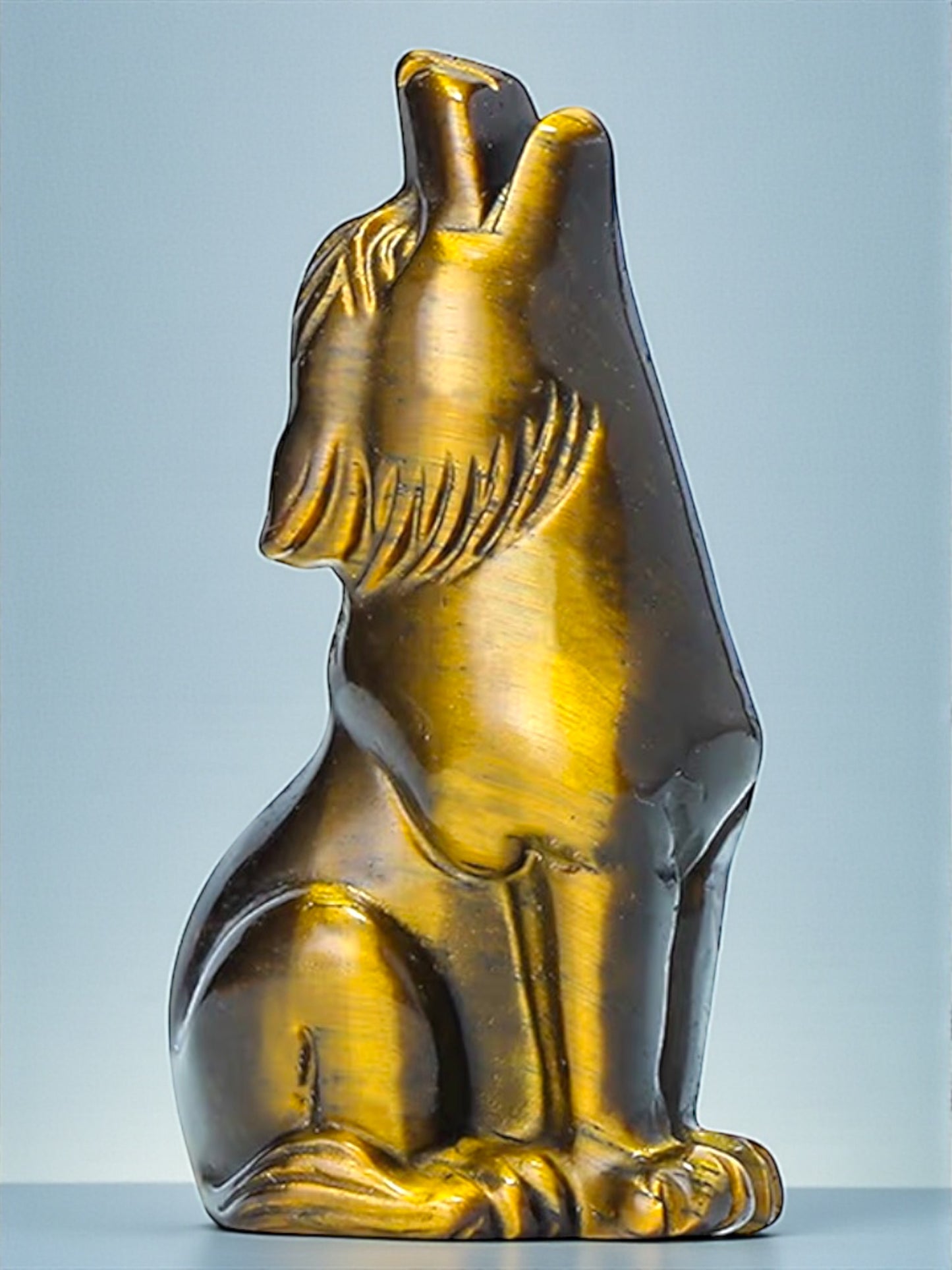 Crystal Wolf Figurines