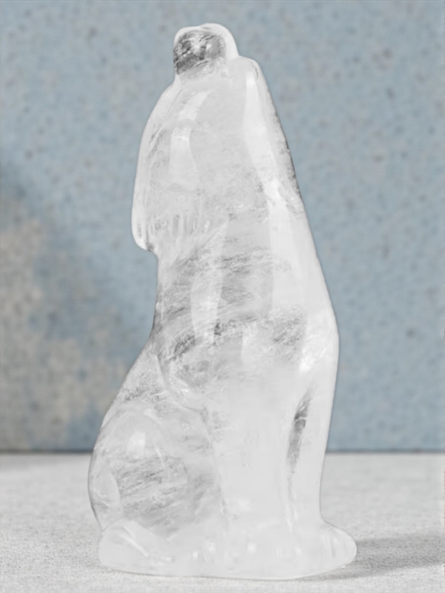 Crystal Wolf Figurines