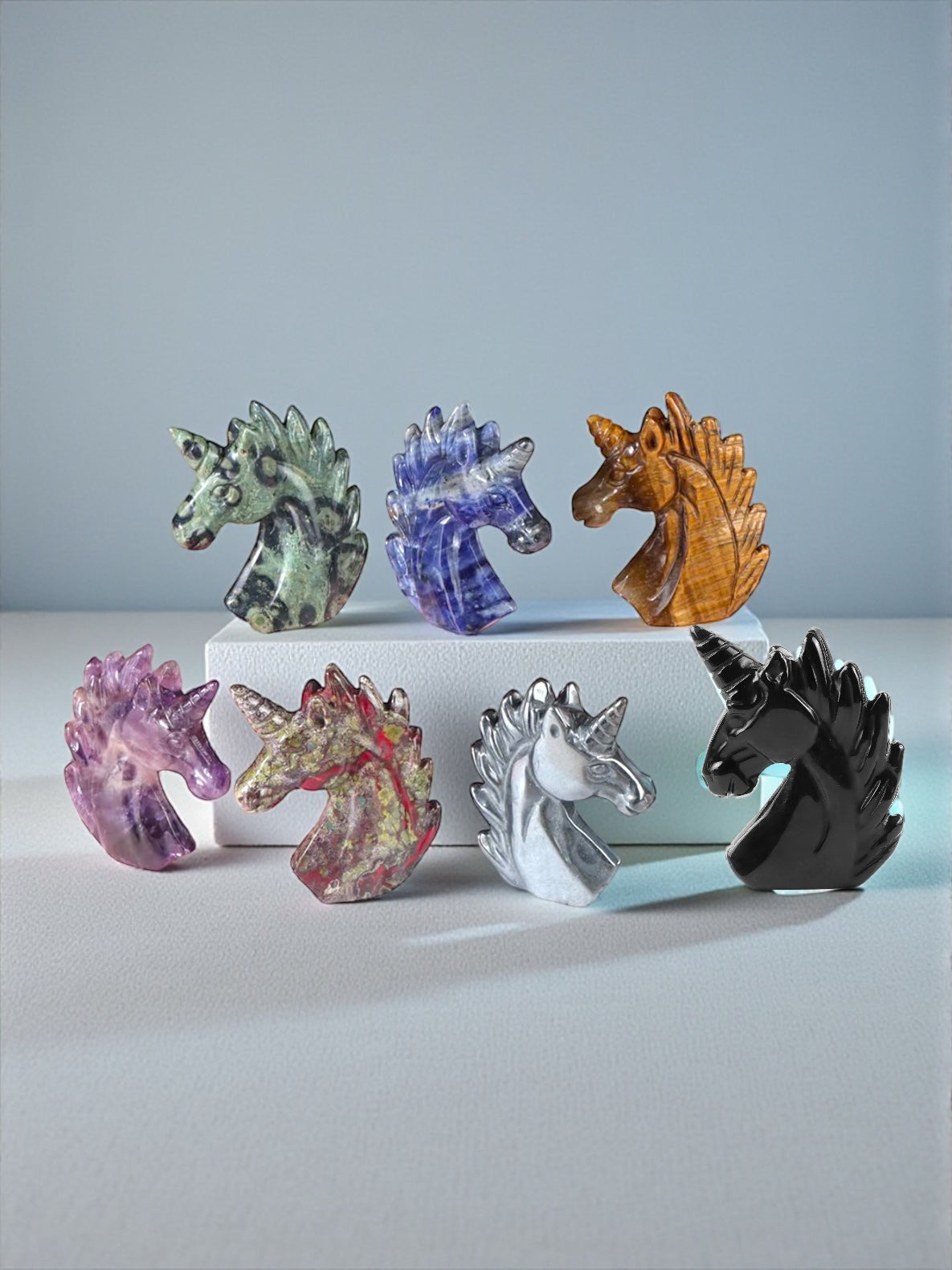 Crystal Unicorn Figurines