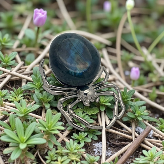 Vintage Crystal Spiders Ornament