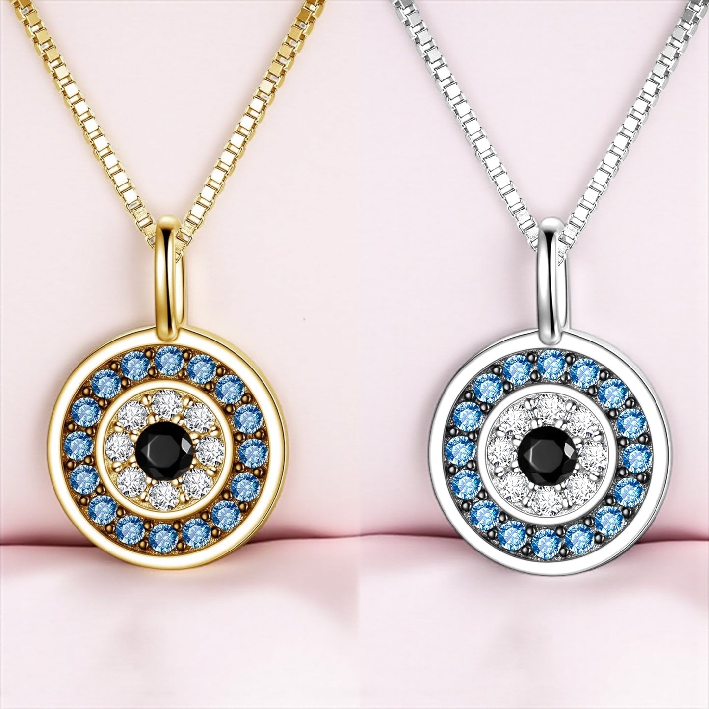 Sterling Silver Evil Eye Necklace