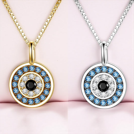 Sterling Silver Evil Eye Necklace