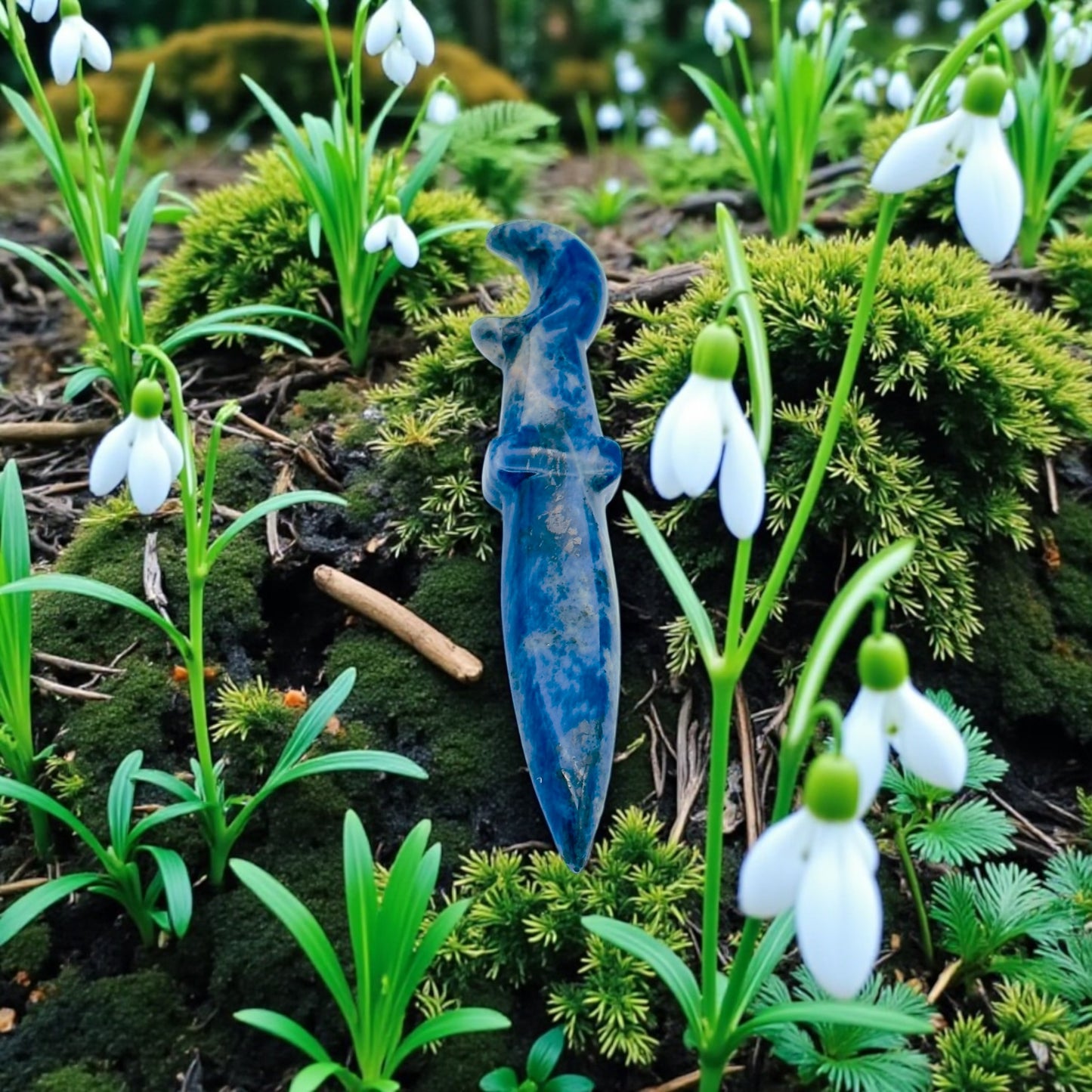 Crystal Moon Knifeshaped Wand