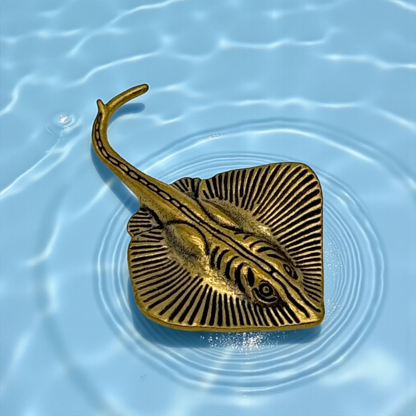 Vintage Brass Ocean Figures