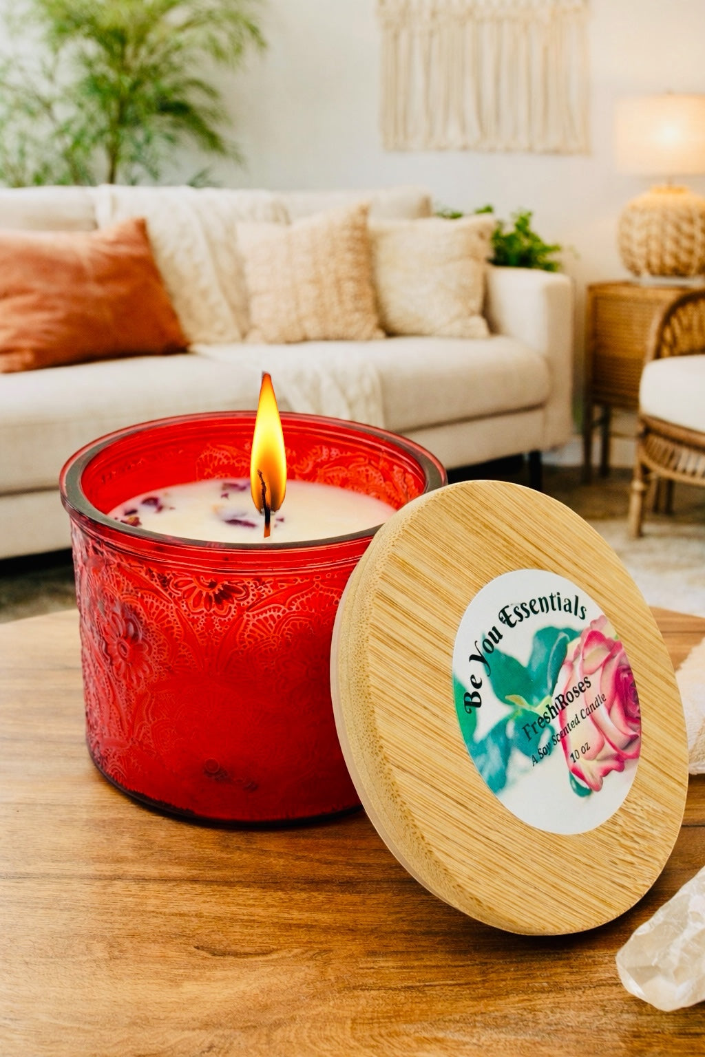 Fresh Roses Scented Candle