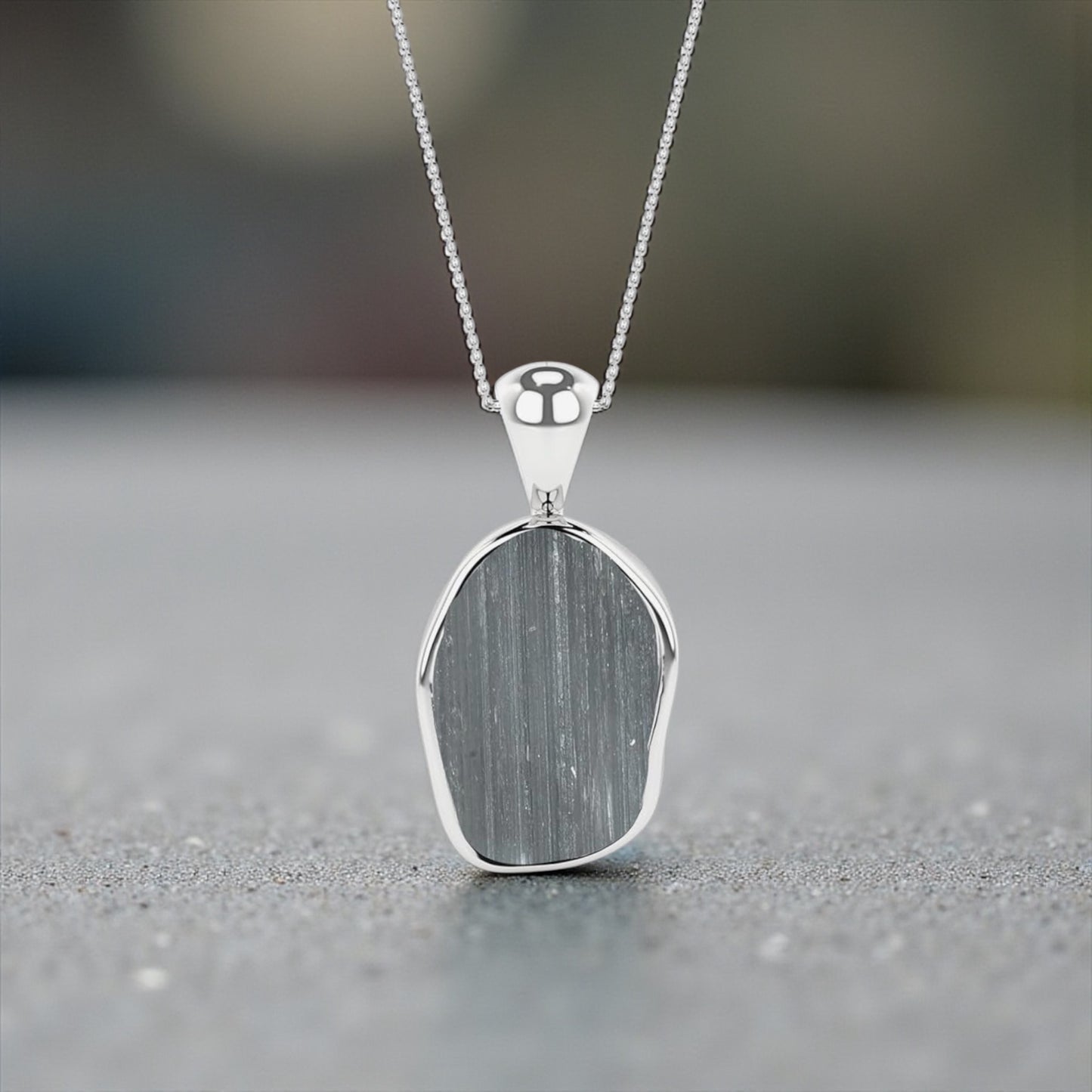 Natural Raw Gemstones Pendant Necklace