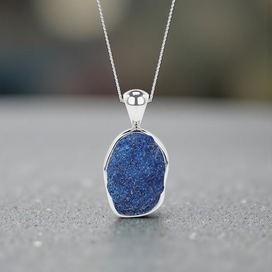 Natural Raw Gemstones Pendant Necklace