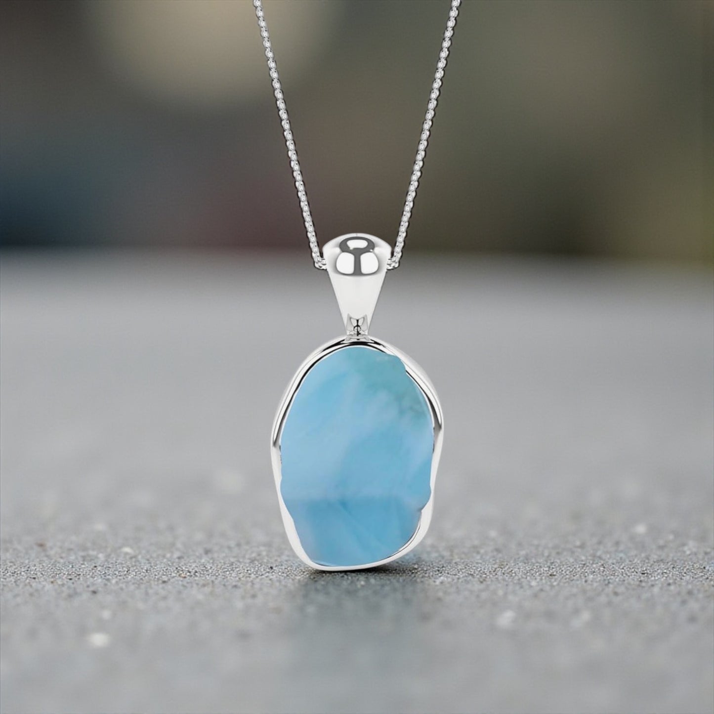 Natural Raw Gemstones Pendant Necklace
