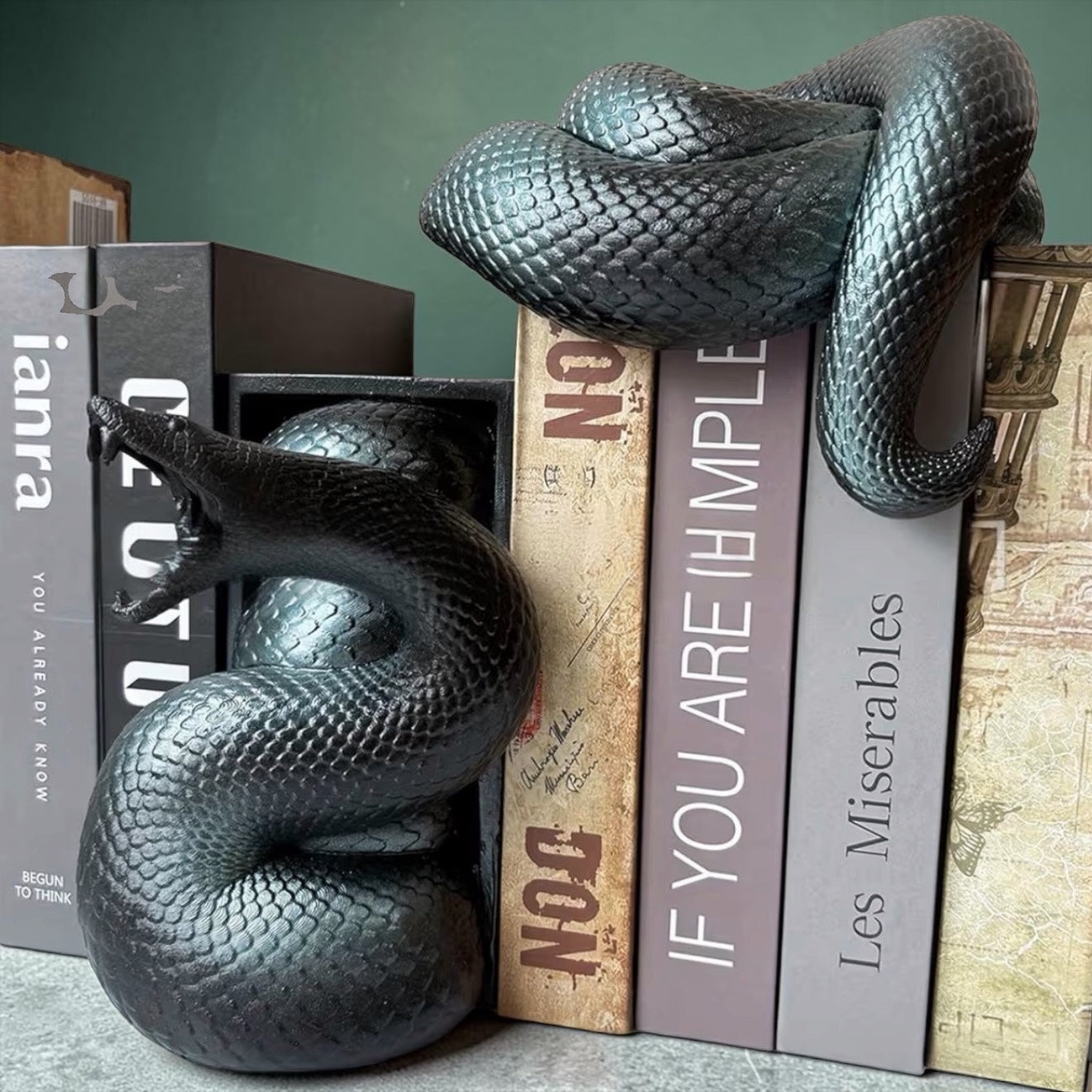 Black Snake Bookends