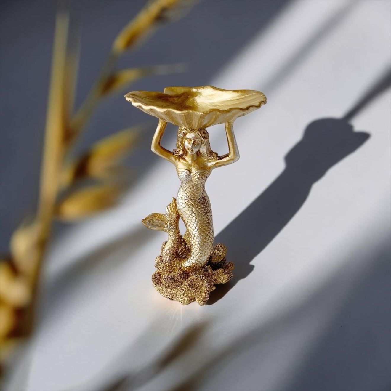 Mermaid Standing Catch All Trinket Dish