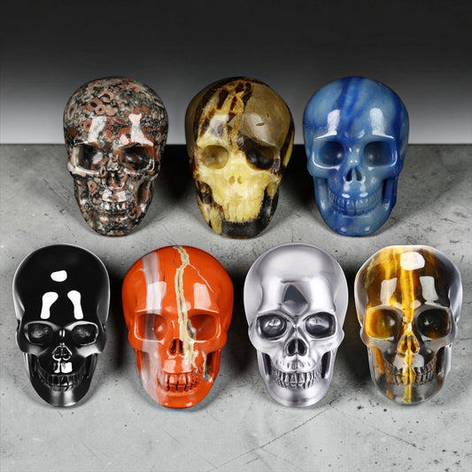 Crystal Skull Head Figurines
