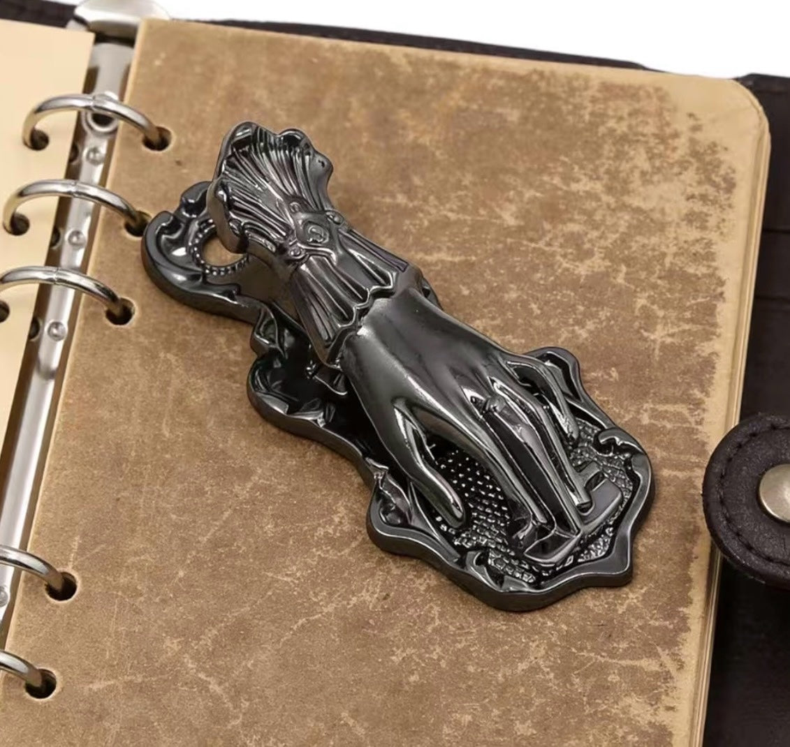 Victorian Metal Woman Hands Book Journal Clip