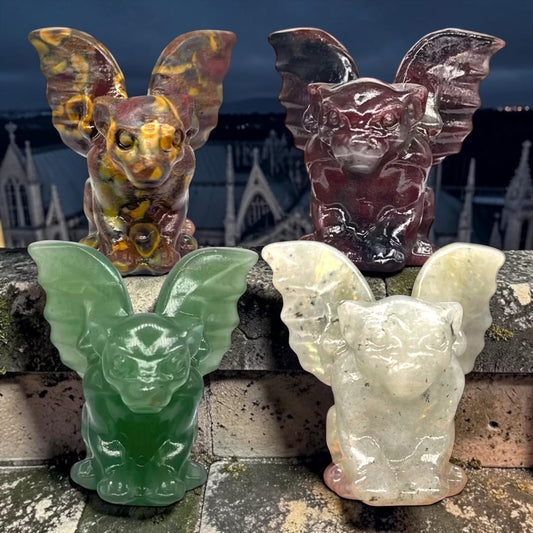 Crystal Gargoyle Figurines